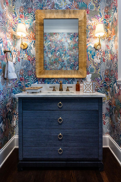 Showcase your unique style in a powder room!