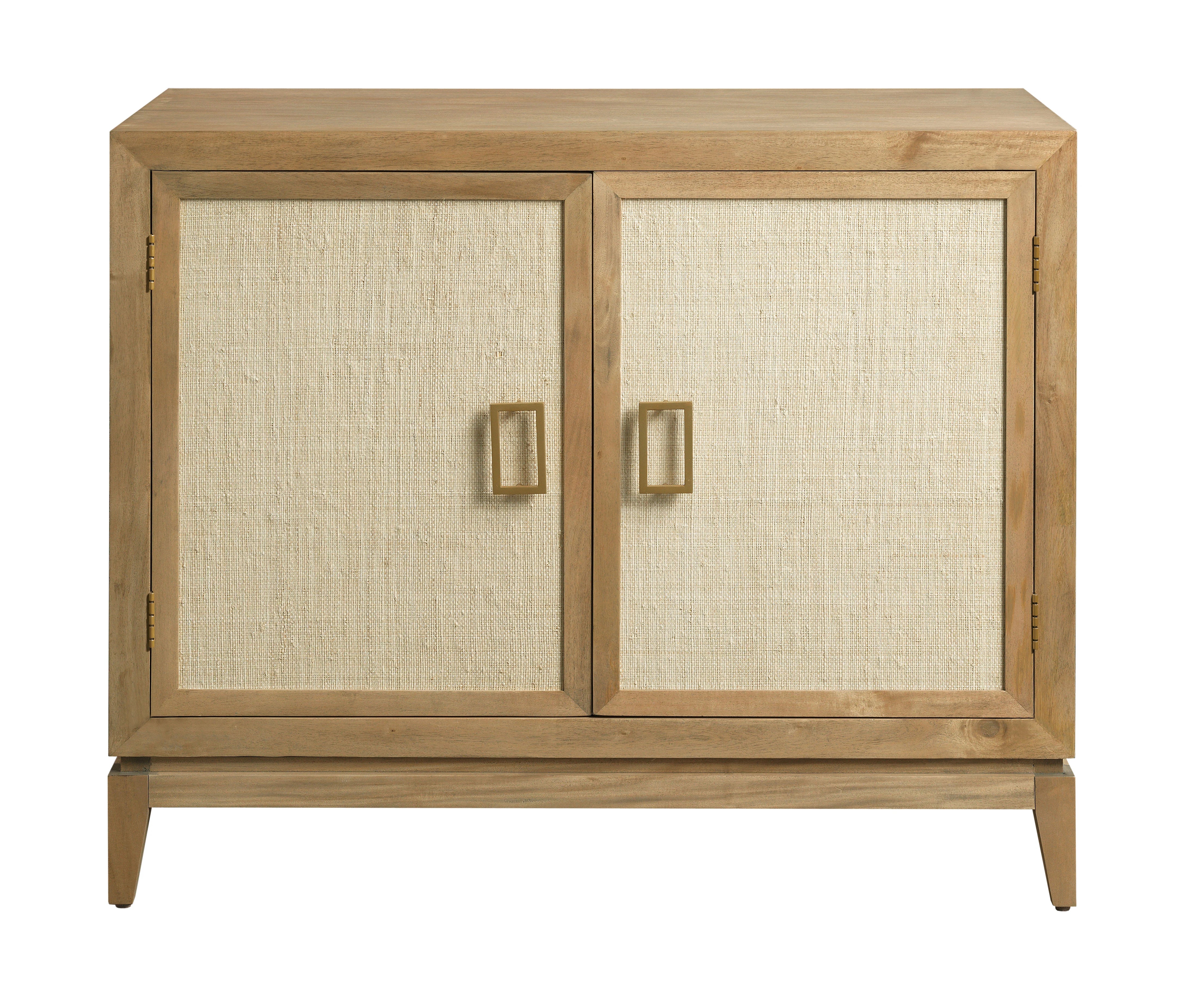 Cabinet, Bleach w/ Saguran Raffia Face