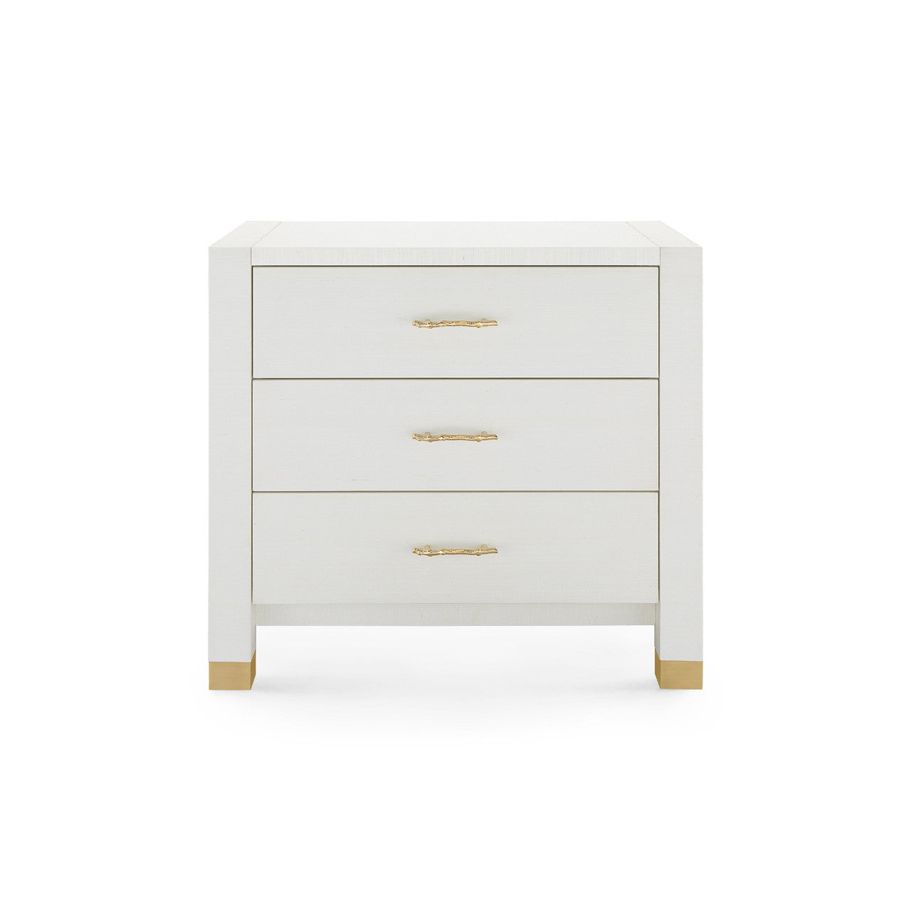 Camden 3-Drawer Side Table, Sand White